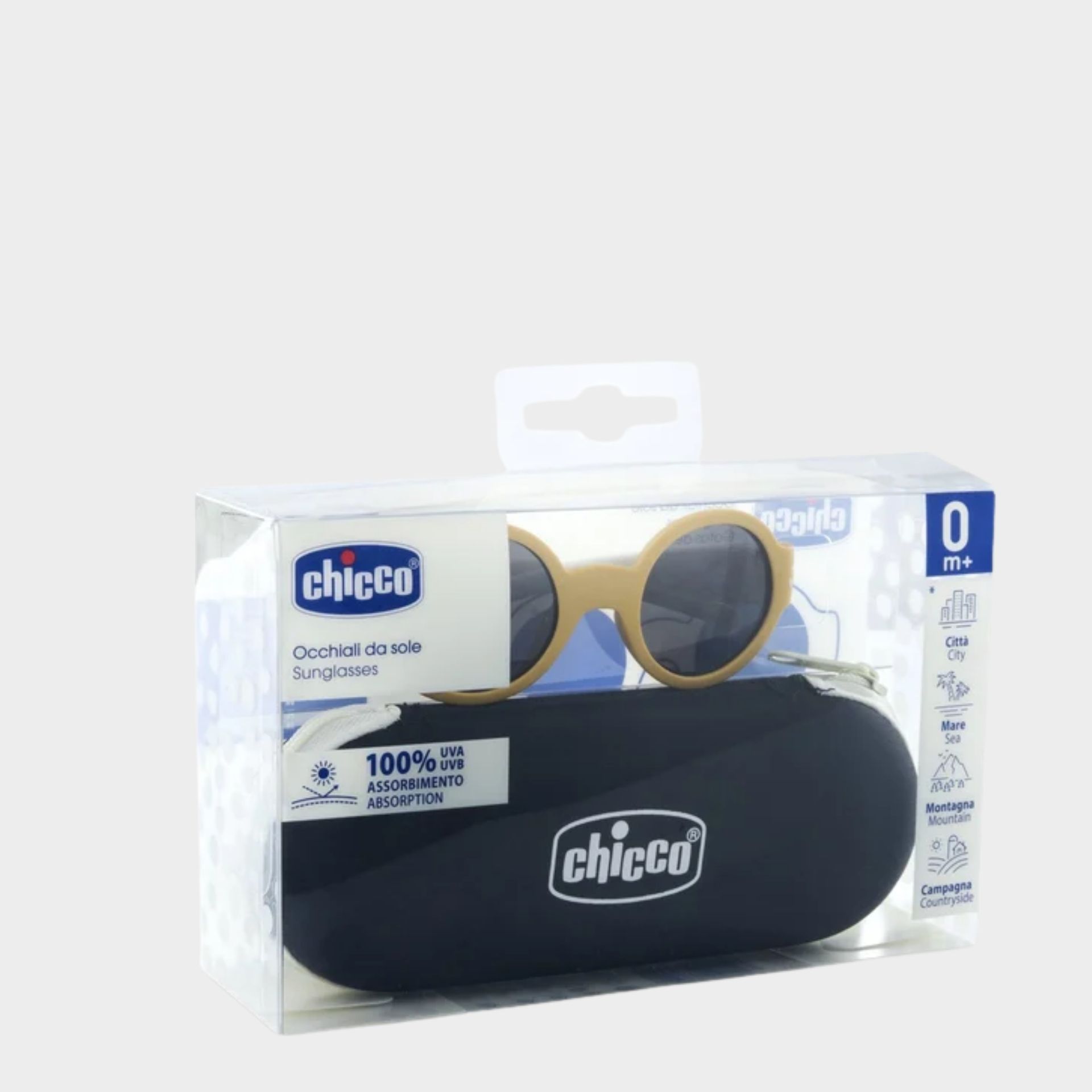 Chicco Óculos de Sol Beges com Lentes Fumadas 0M+