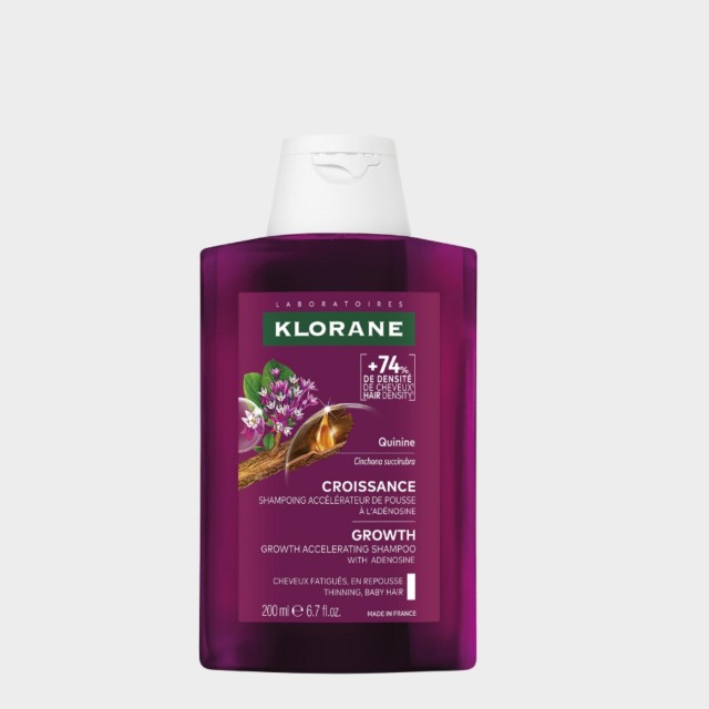 Klorane Quinina Champô Acelerador de Crescimento 200ml | Fortalece e Redensifica Klorane Quinina Champô Acelerador de Crescimento 200ml | Fortalece e Redensifica