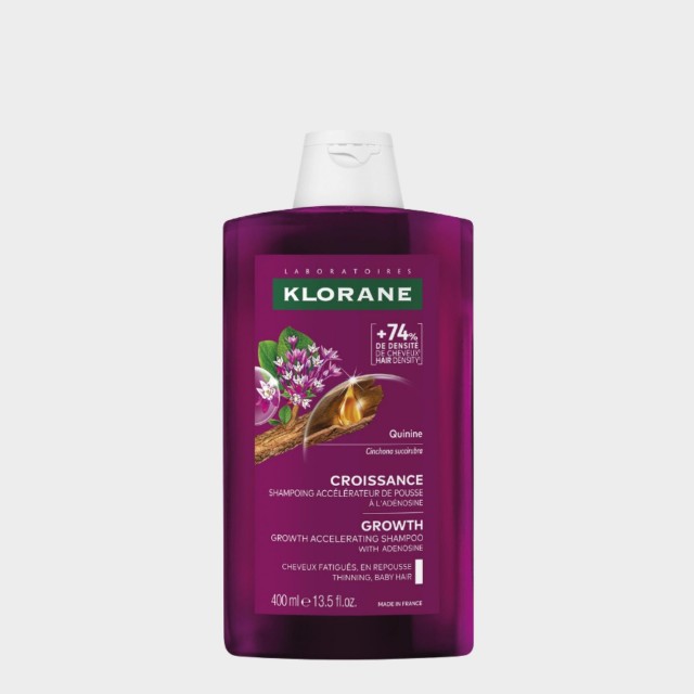 Klorane Quinina Champô Acelerador de Crescimento 400ml | Fortalece e Redensifica Klorane Quinina Champô Acelerador de Crescimento 400ml | Fortalece e Redensifica