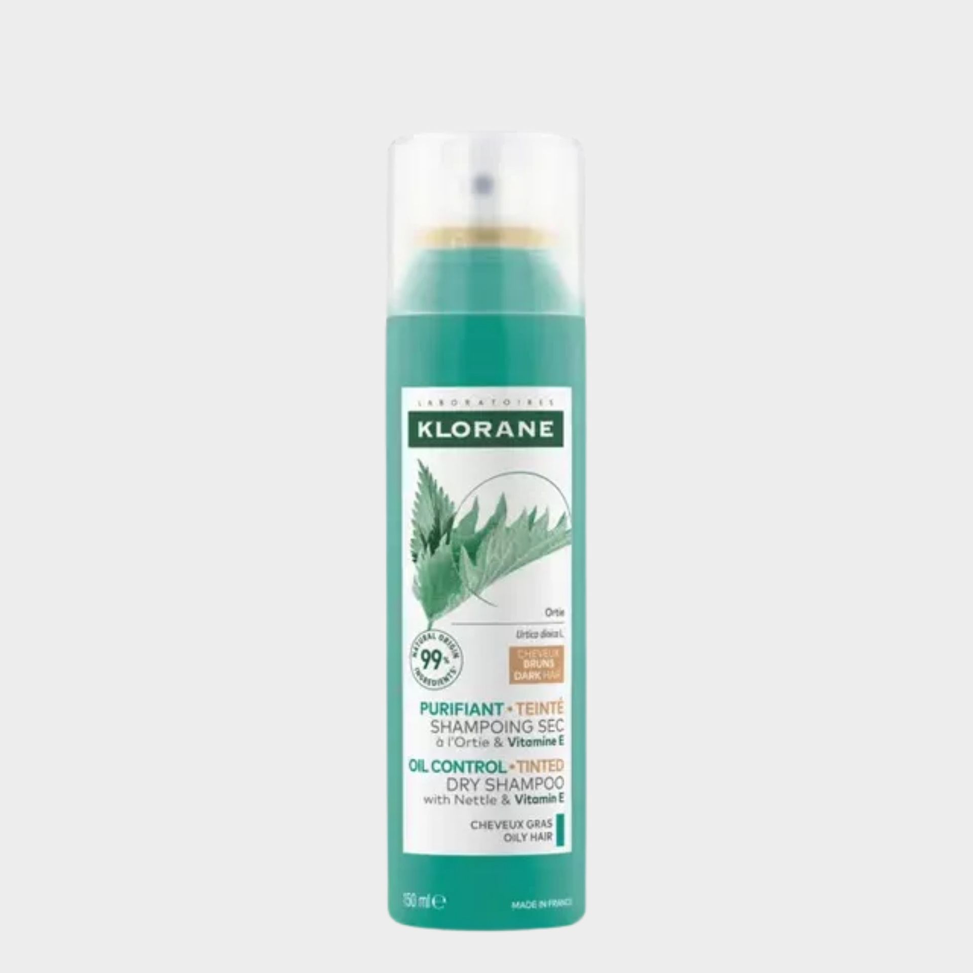 Klorane Ortiga/Vite Champô Seco Cabelo Castanho - 150ml