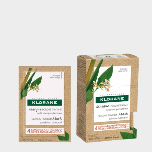 Klorane Cuidado Máscara - Pó com Galanga x8 Klorane Cuidado Máscara - Pó com Galanga x8