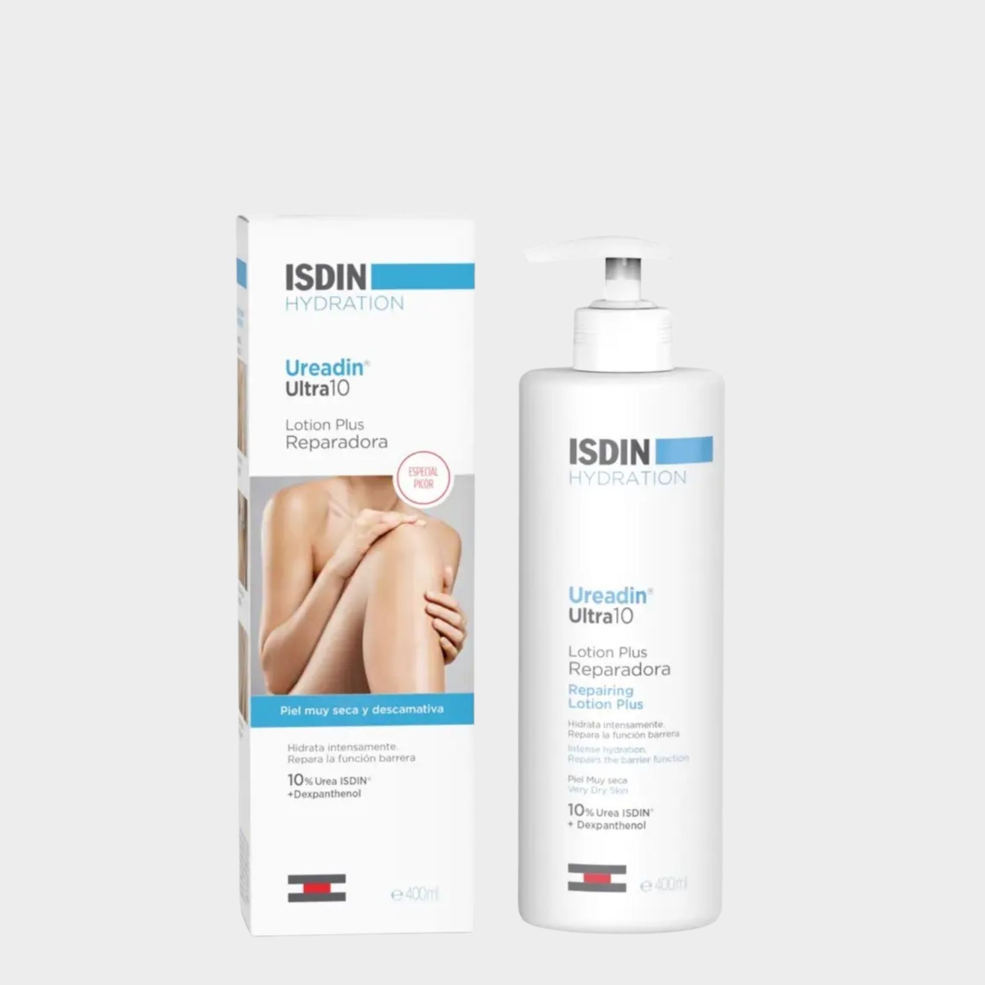 ISDIN Ureadin Lotion10 400ML - Creme corporal hidratante com 10% Ureia para pele seca