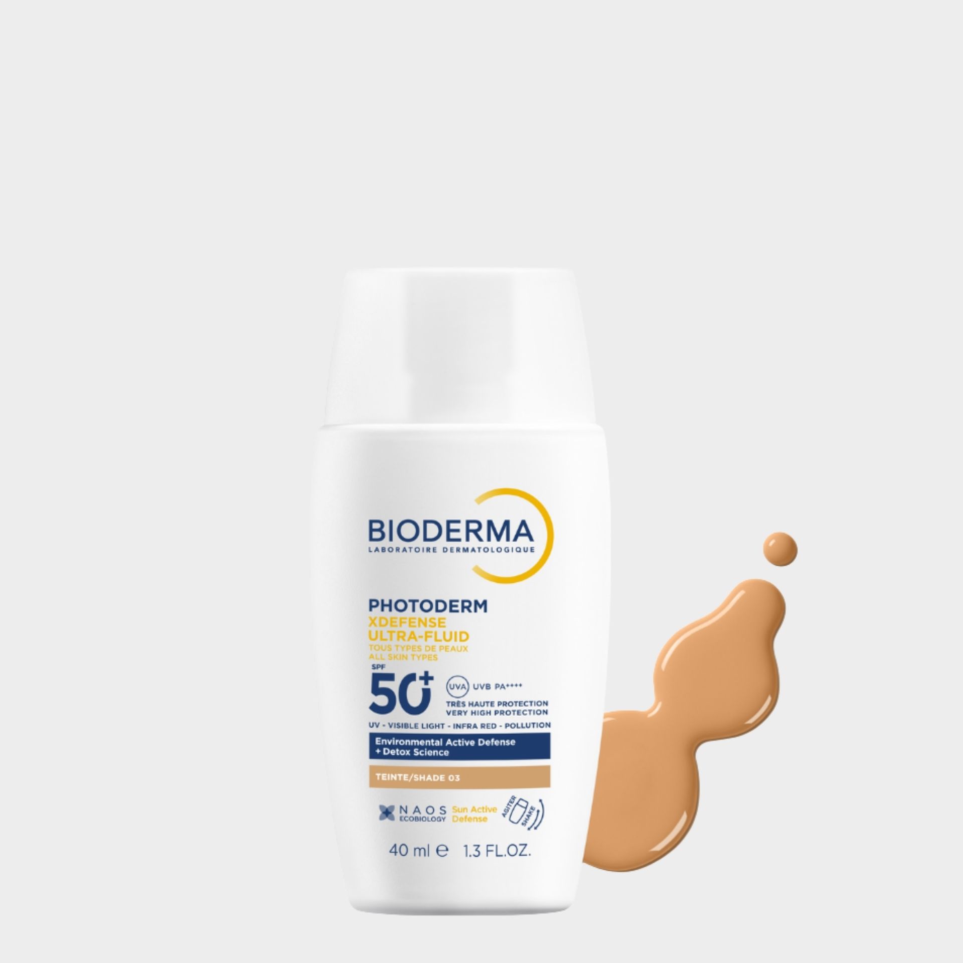 Bioderma Photoderm X Defense Ultra Fluido SPF50+_ Dourado - 40ml