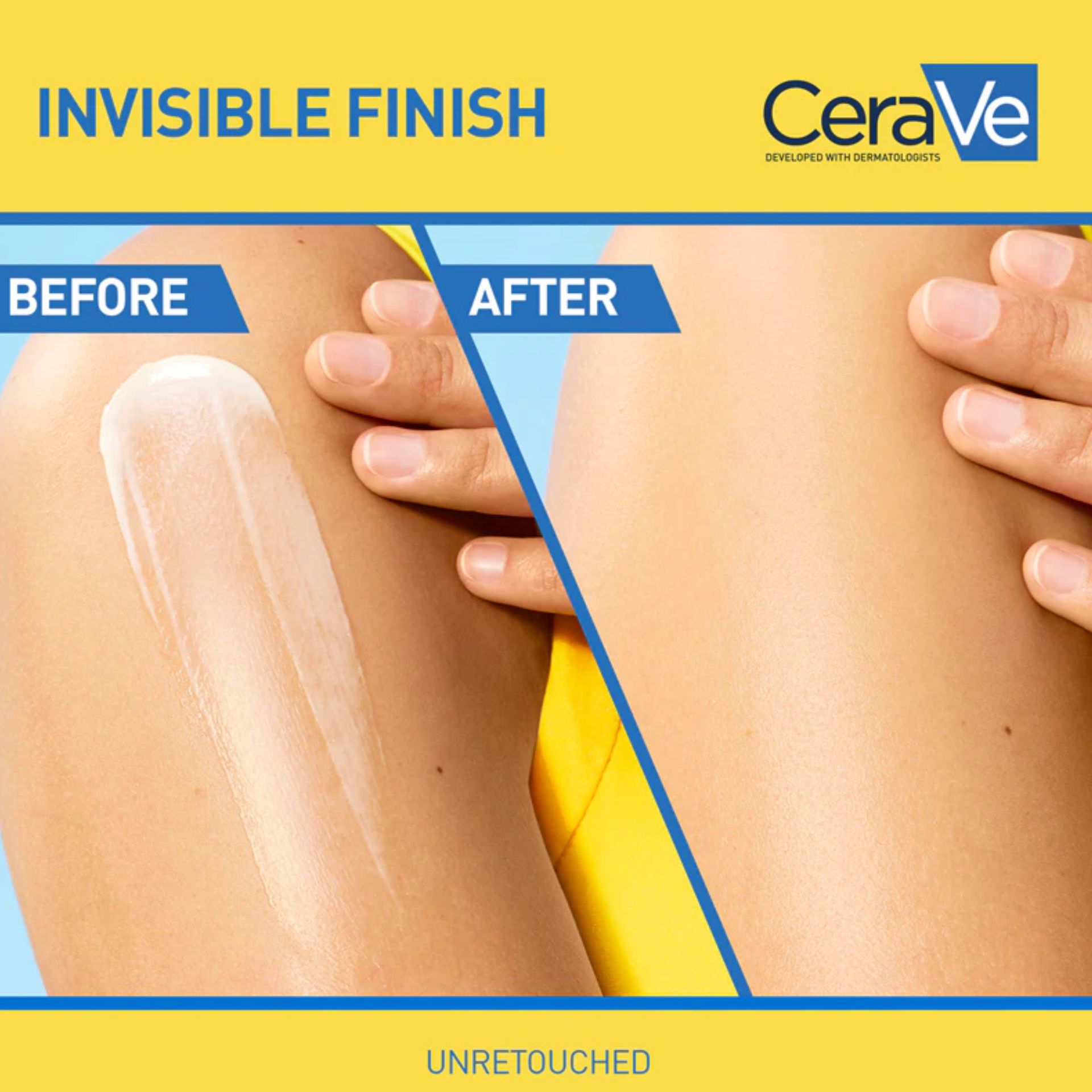 Cerave Loção Protetora Invisível Hidratante SPF50+ 75ml | Protetor Solar Rosto e Corpo