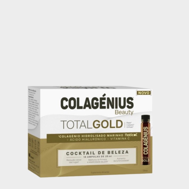 Colagenius Beauty Total Gold - 25ml (x14 ampolas) Colagenius Beauty Total Gold - 25ml (x14 ampolas)