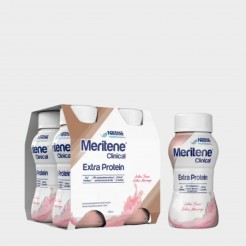 Meritene Clinical Extra Protein Bebida, 4 Garrafa 200ml 18A+ Morango