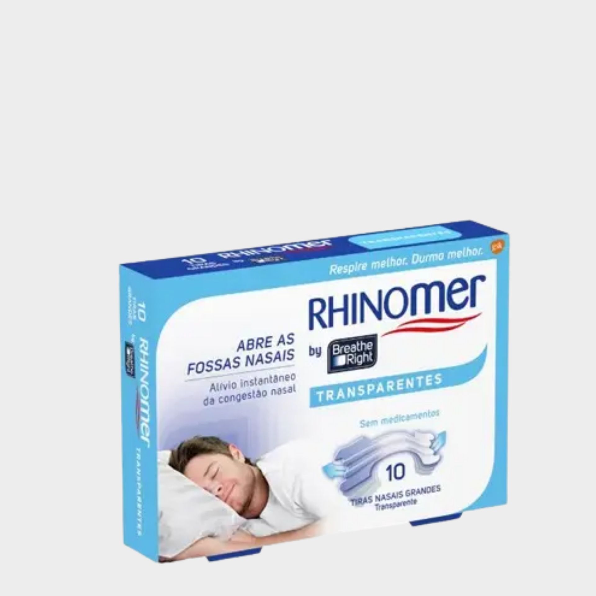 Breathe Right Penso Nasal Transparente Grande (x10 unidades)