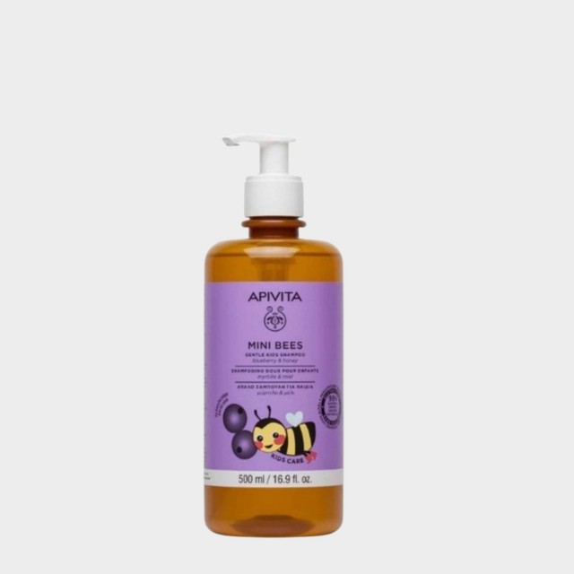 Apivita Mini Bees Gentle Kids Champô Mirtilo / Mel - 500ml Apivita Mini Bees Gentle Kids Champô Mirtilo / Mel - 500ml