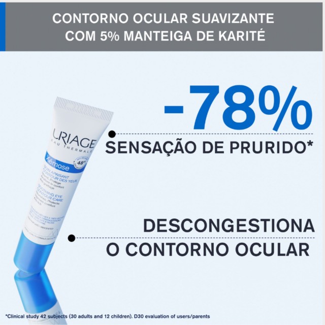 Uriage Xemose Creme Suave Contorno Olhos - 15ml Uriage Xemose Creme Suave Contorno Olhos - 15ml
