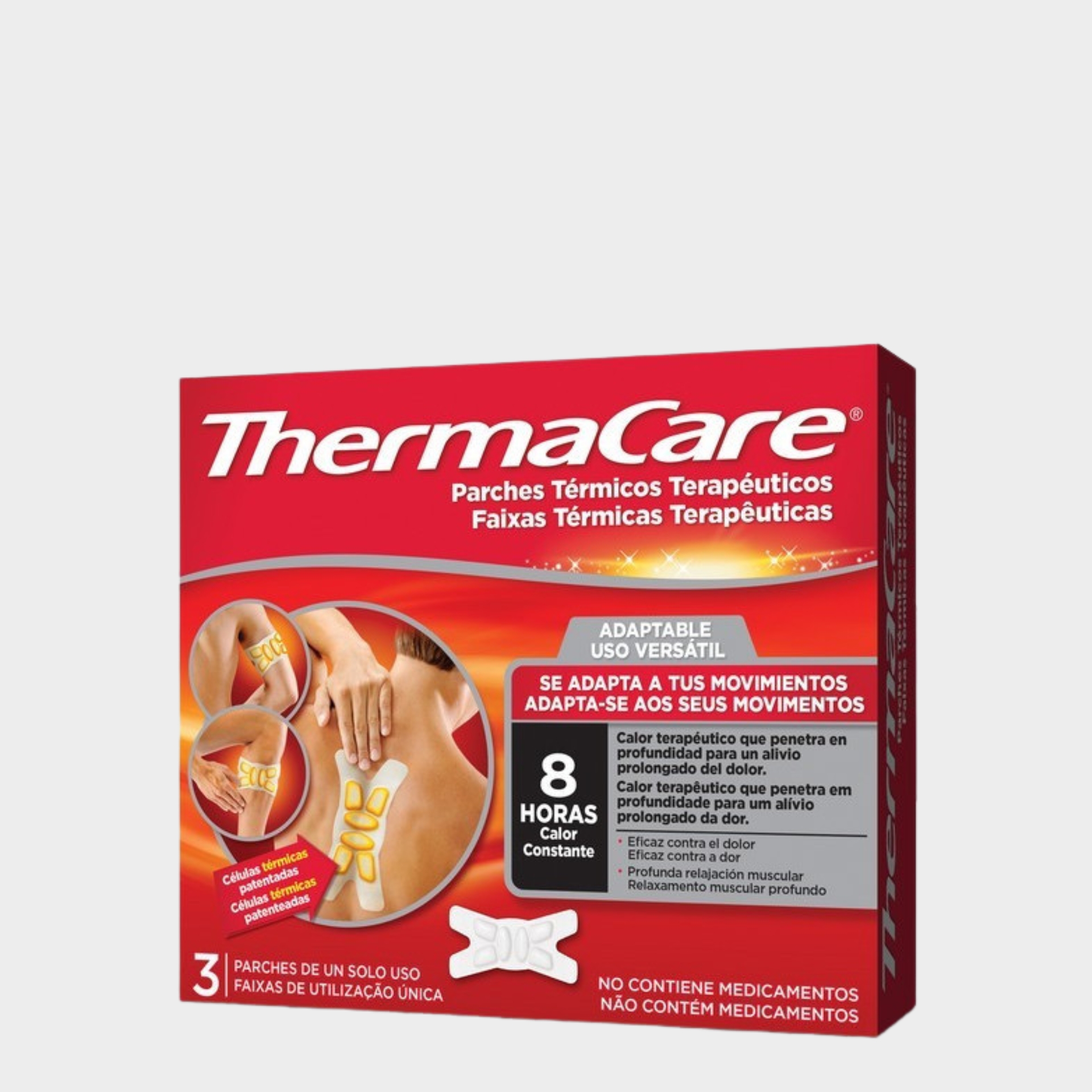 Thermacare Versáteis Faixa Térmicas Terapêuticas (x3 unidades)