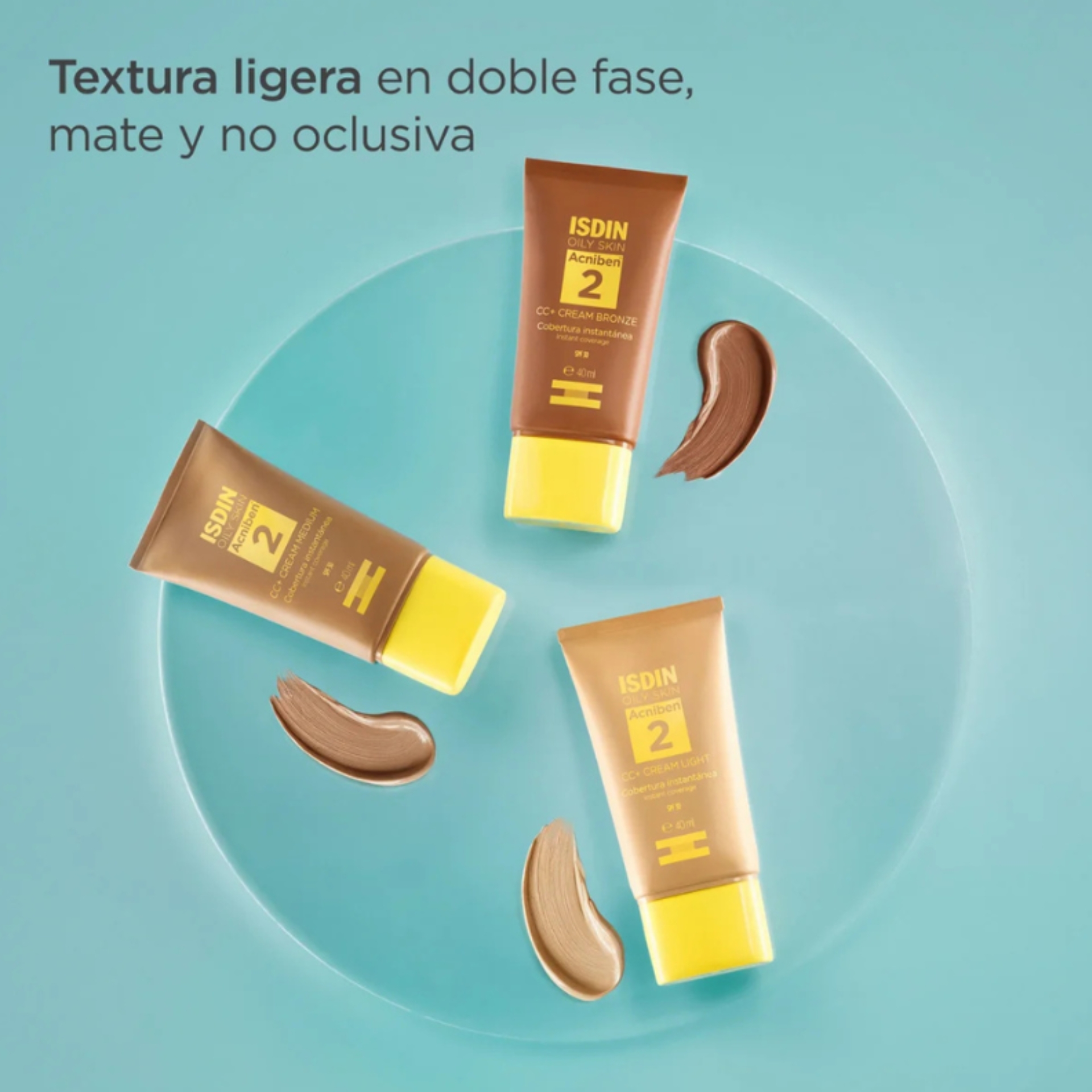 Isdin Acniben CC+ Cream Bronze SPF30 40ml | Pele Oleosa e com Tendência Acneica