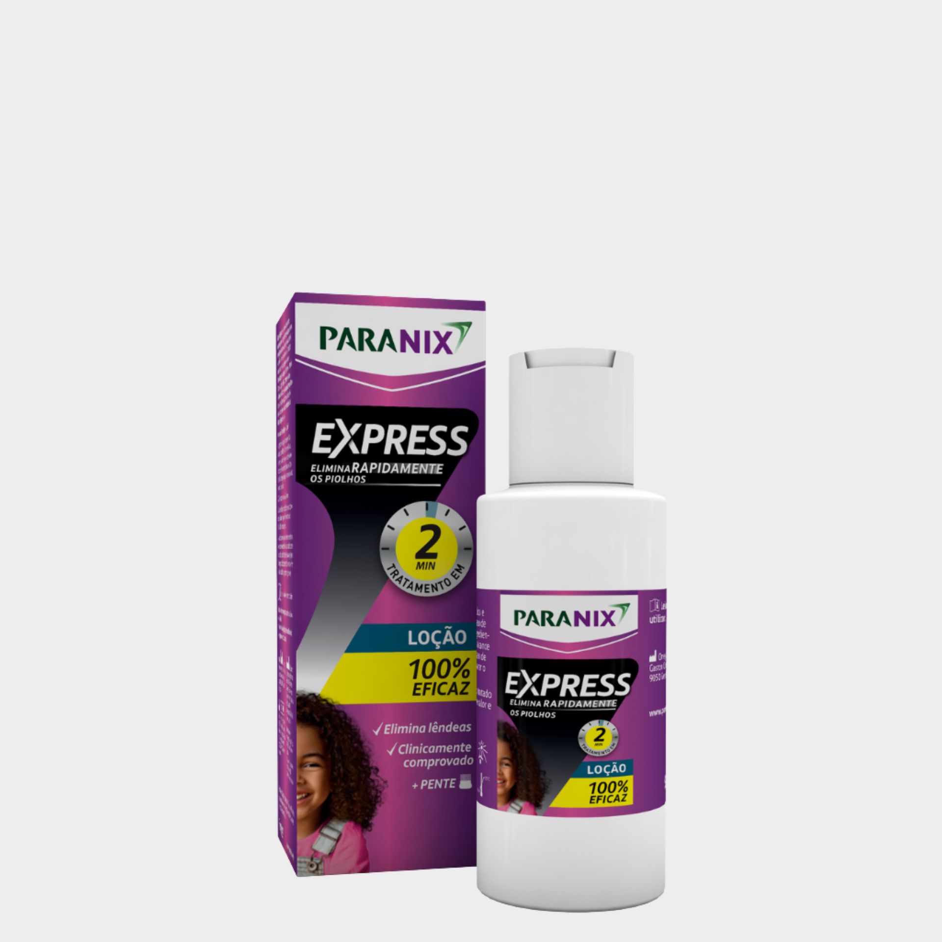 Paranix Express Loção 95ml | Elimina Lêndeas e Piolhos em 2 Minutos