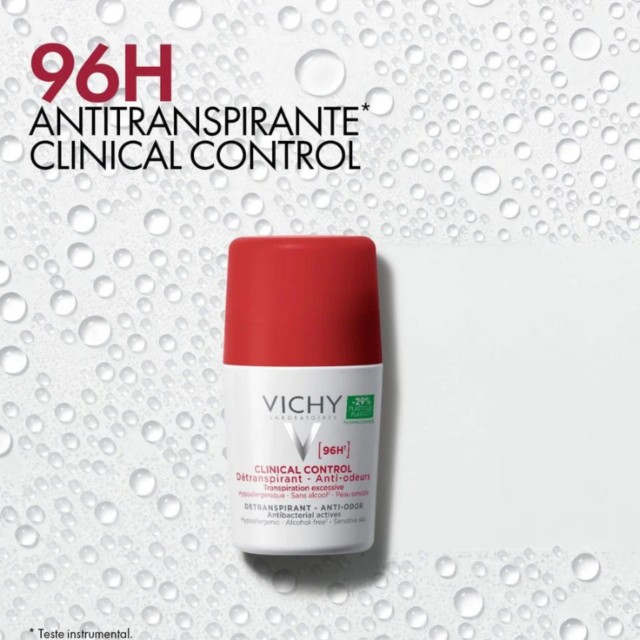 Vichy Pack Clinical Control 96H Mulher Antitranspirante 2x50ml | Reduz Transpiração Intensa Vichy Pack Clinical Control 96H Mulher Antitranspirante 2x50ml | Reduz Transpiração Intensa