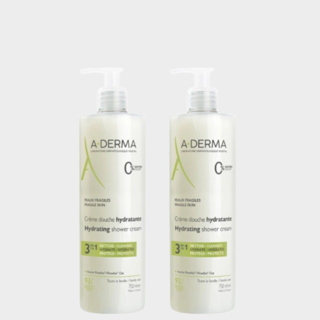 A-Derma Creme de Duche Hidratante - 750ml (Pack Duplo) A-Derma Creme de Duche Hidratante - 750ml (Pack Duplo)